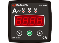 Цифровой амперметр (3 фазы) Datakom DA-0103 72x72