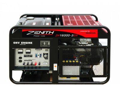 Бензиновый генератор Zenith ZH 16000 3DXE