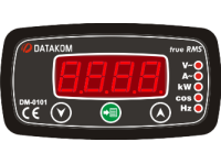 Однофазный цифровой мультиметр Datakom DM-0101 96x96